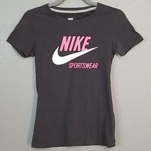 Nike Women's Small Dark Grey Cotton Tee